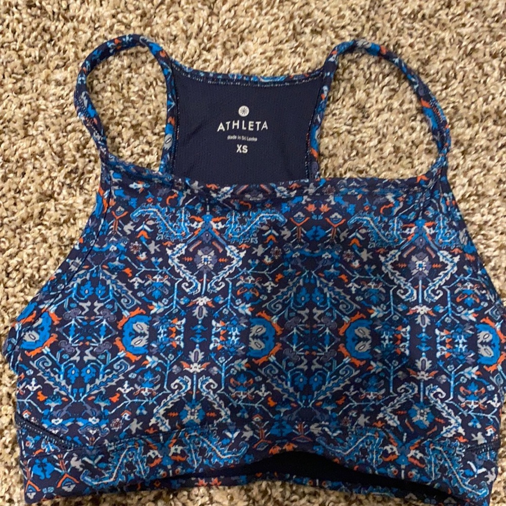 Blue Athleta Sports Bra